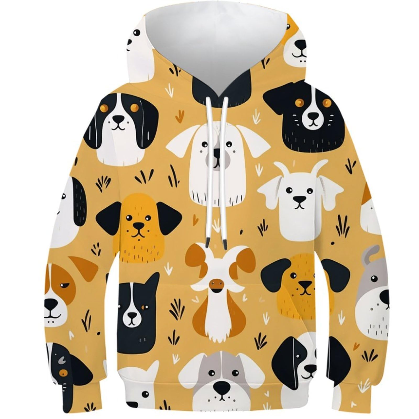 Pull sport casual chien imprimé 3D sweat ado pour le collège - 8