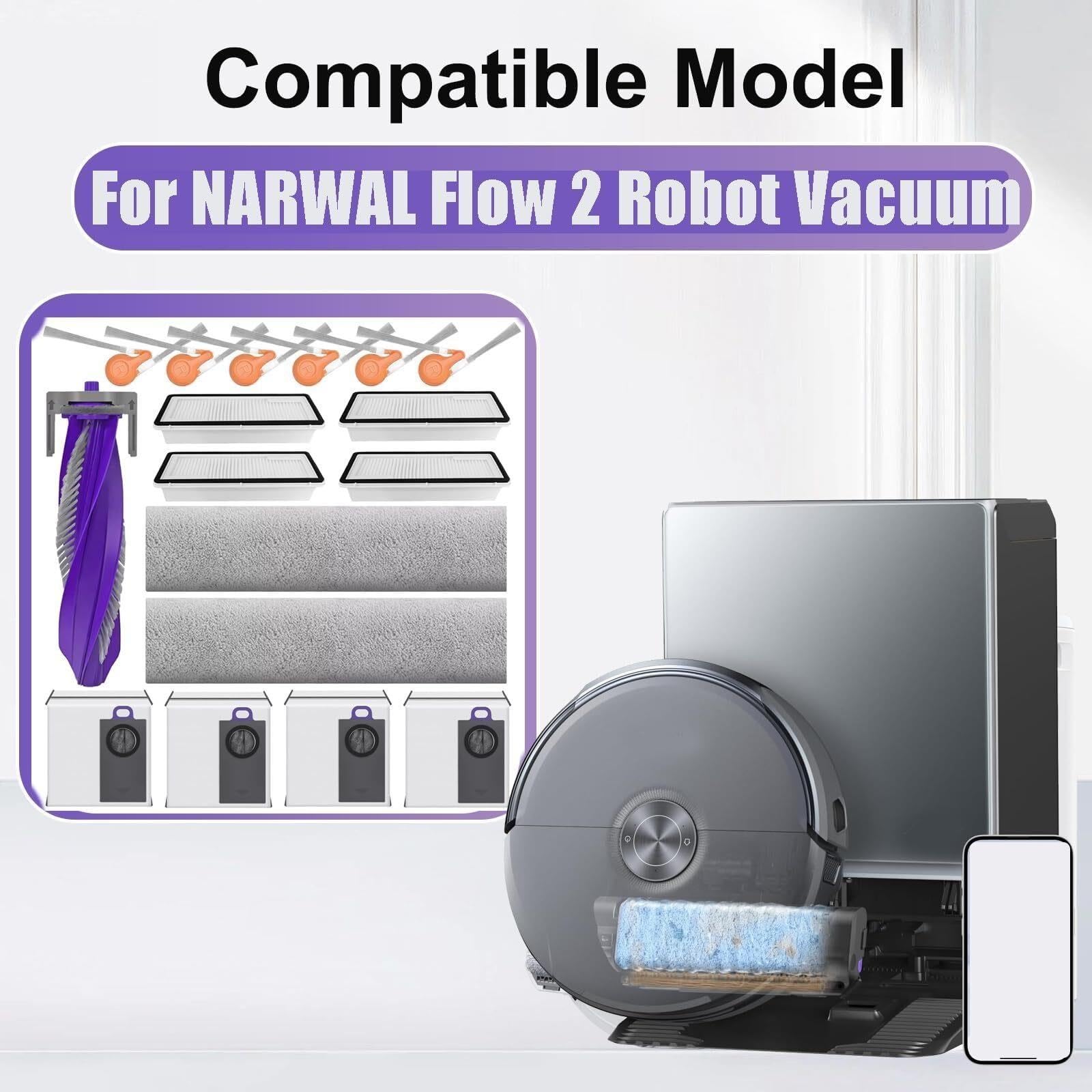 Kit 17 Pezzi Ricambi Compatibile Con Narwal Flow 2