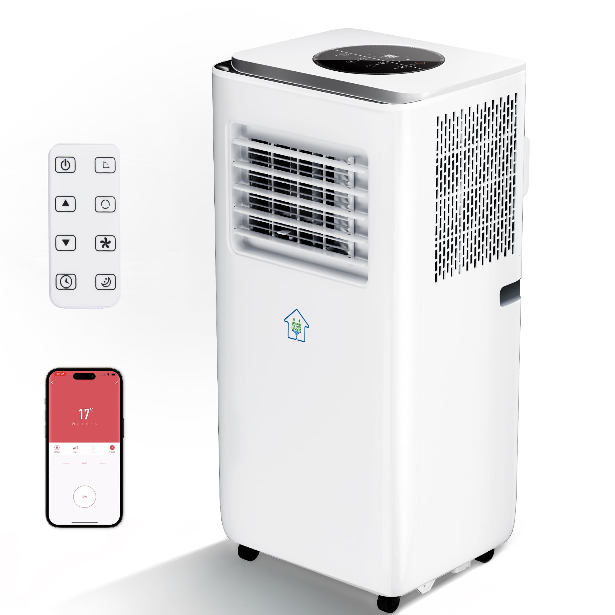 2025 Upgraded Portable Air Conditioner 8 000 BTU Portable AC Unit with Built-in Cool 3-in-1 Cooling Fan Dehumidifier