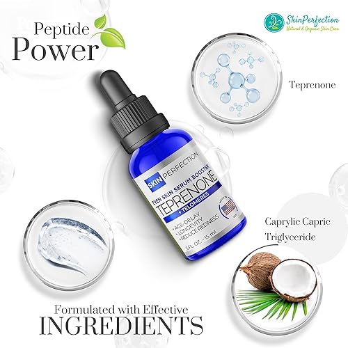 Miniatura 3 de Skin Perfection Avanzado Teprenone DIY Anti-Aging Peptide Boost: Reducir el enrojecimiento Las arrugas Mejoran la hidratación Mejorar el tono de la