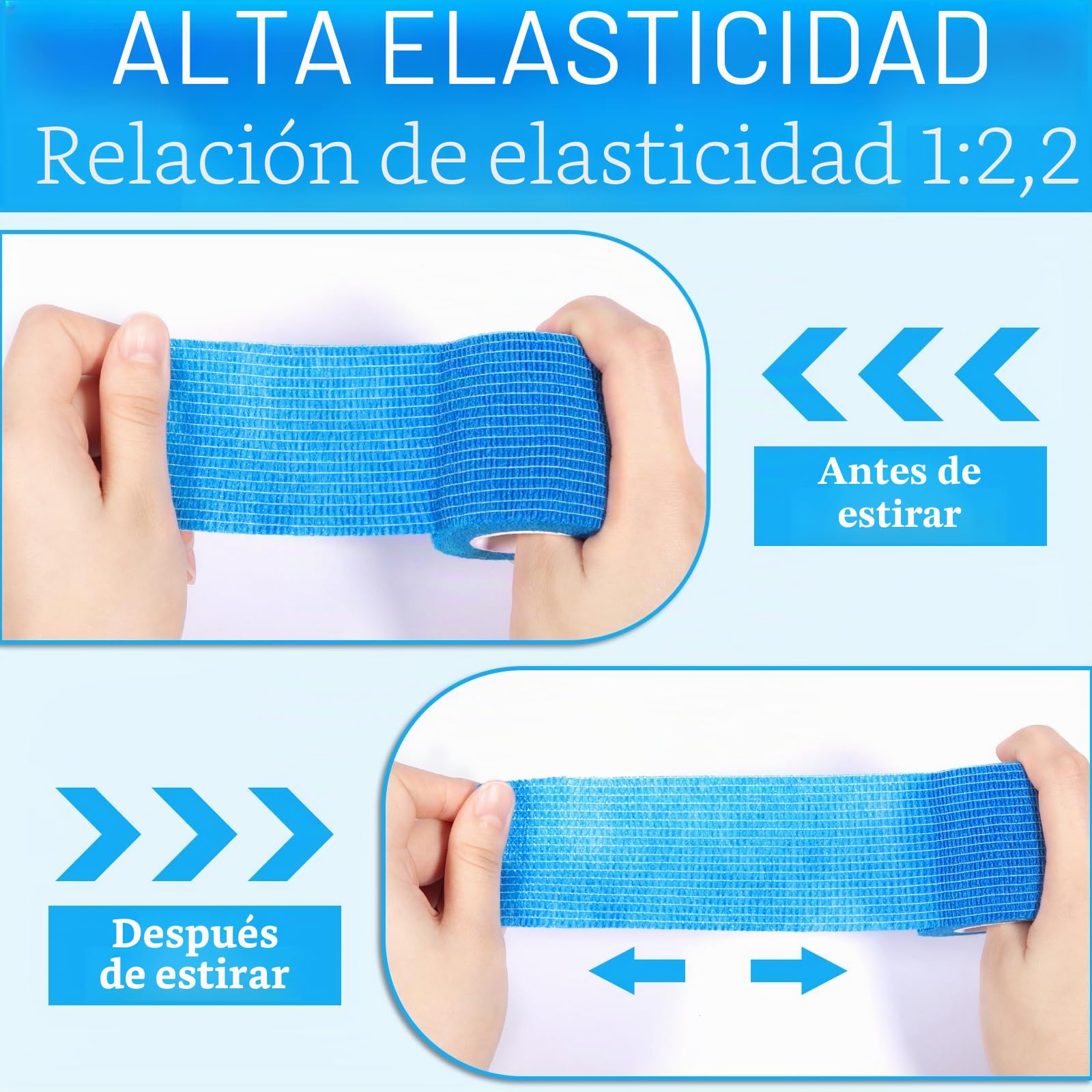 Venda Cohesiva, 20 Rollos 5cm X 4.5m Tape Crossfit, Vendas Autoadhesivas, Venda Cinta Bendaje Adhesiva, Venda Elastica Adhesiva Para Deportes, Dedos, Tobillos, Articulaciones (20 Colores)