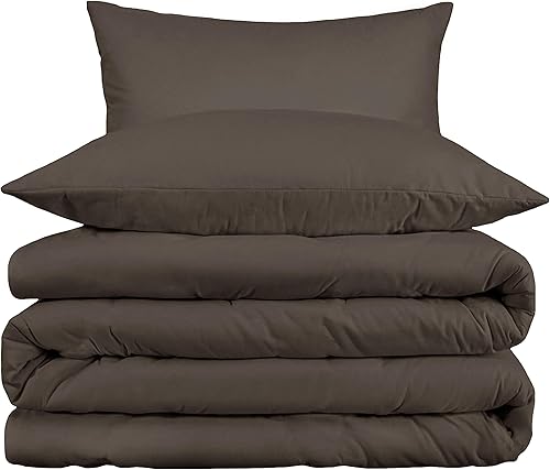 Miniatura 2 de Superior Juego de funda de edredón de algodón egipcio de 1000 hilos, incluye 1 funda de edredón con cierre de botón, 2 fundas de almohada,