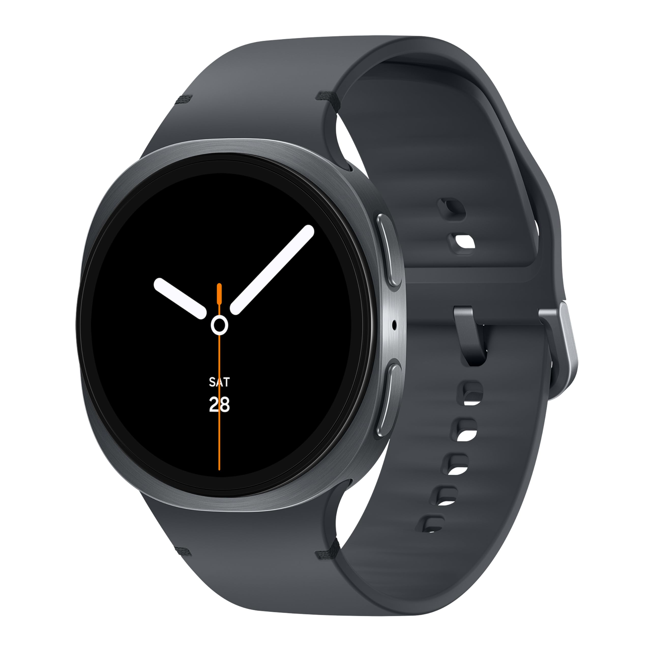 Samsung Galaxy Watch8 (44mm, LTE, Graphite) with 3nm Processor | Dual GPS | Sapphire Glass & Armor Aluminum | 5ATM & IP68 | BP, ECG, IHRN & Vascular Load Monitoring | Anti-oxidant Index