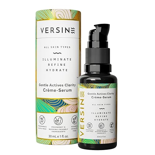 Miniatura 8 de Versine - Suero suave activo para la cara, piel propensa al acné, seguro para el embarazo con ácido azelaico, vitamina C, escualano, niacinamida,