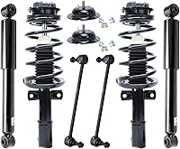 Vista 20 de Detroit Axle - Kit de suspensión de 6 piezas para Chevy GMC Silverado Sierra 1500 2007-2013 [sin suspensión electrónica] Puntales delanteros, barras