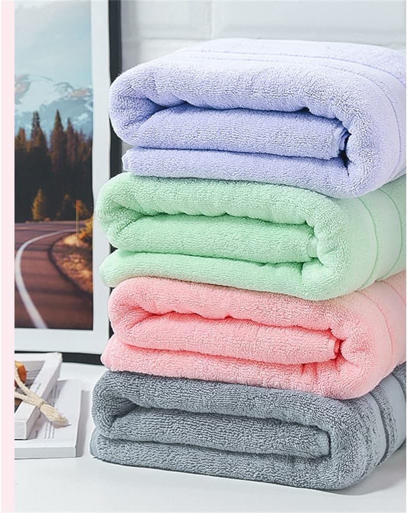 Bath Towel Female Home with Adult Cotton Water Quickly Dry Lovers a Pair of Full Cotton Male Wrapped Towel(A 2PS)