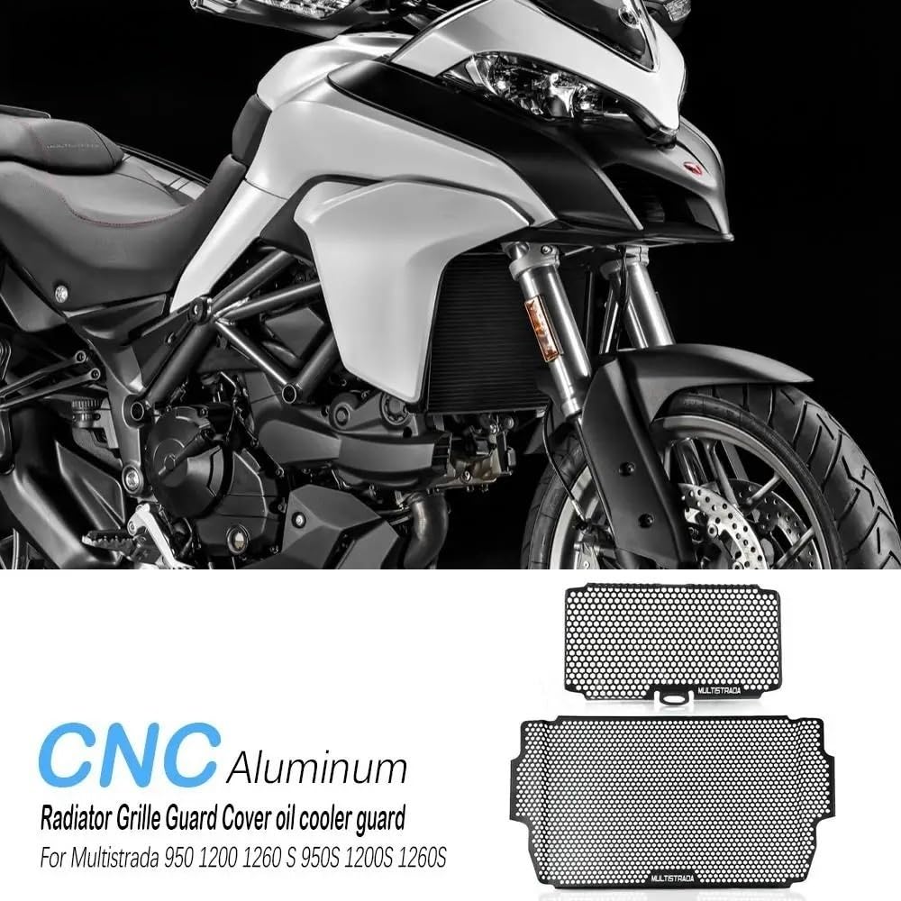Radiador Protector Parrilla Para Multistrada 950 1200 1260 S 950S 1200S 1260S Protector De Radiador Motocicleta Cubierta Rejilla Enfriador Aceite