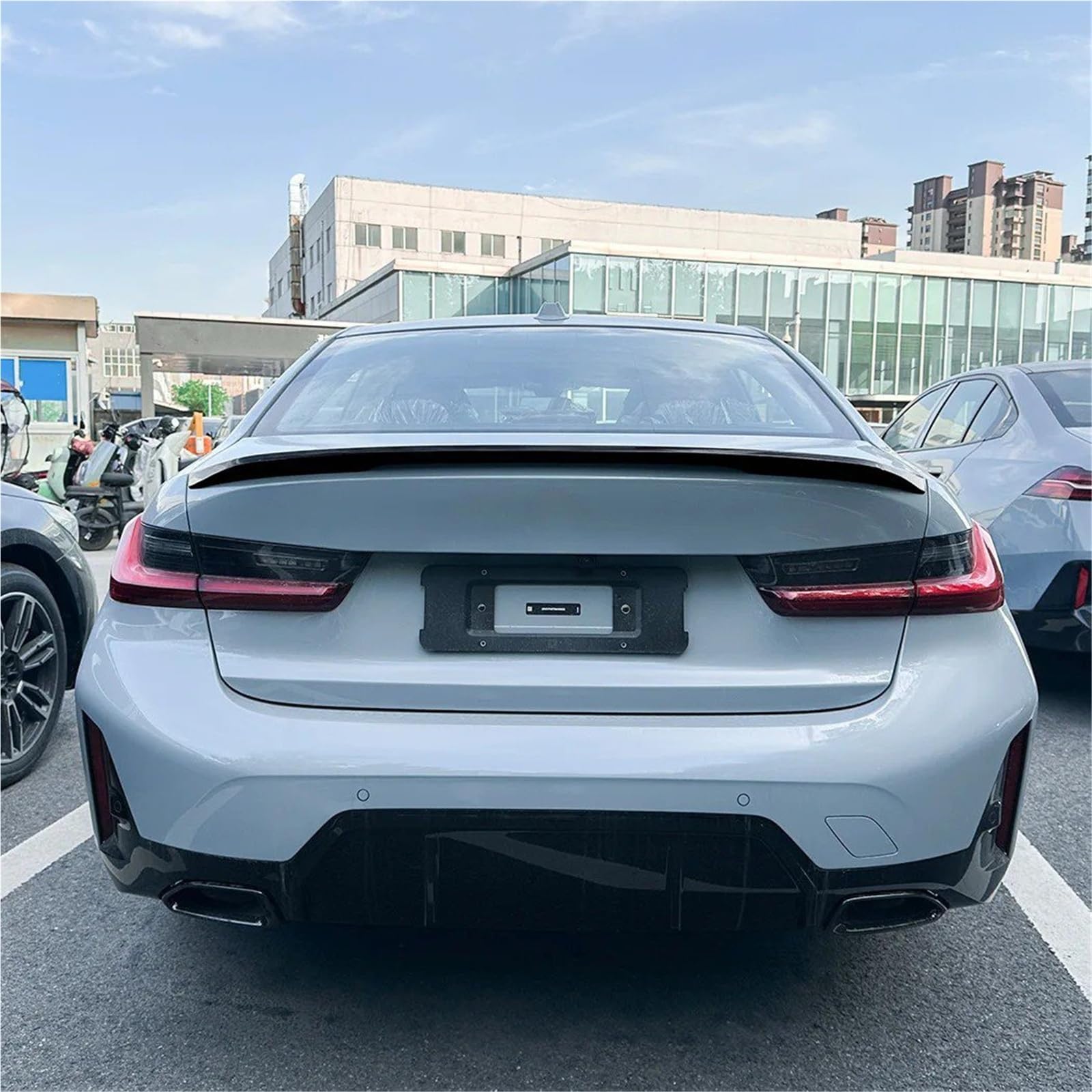 Dla B&MW 3 Series I3 G20 325i 330i 2019-2025 Skrzydło Na Klapie Lotka Tylny Spoiler Bagażnika Akcesoria Do Modyfikacji Spojler Tylny Trunk Wing(Glossy black)
