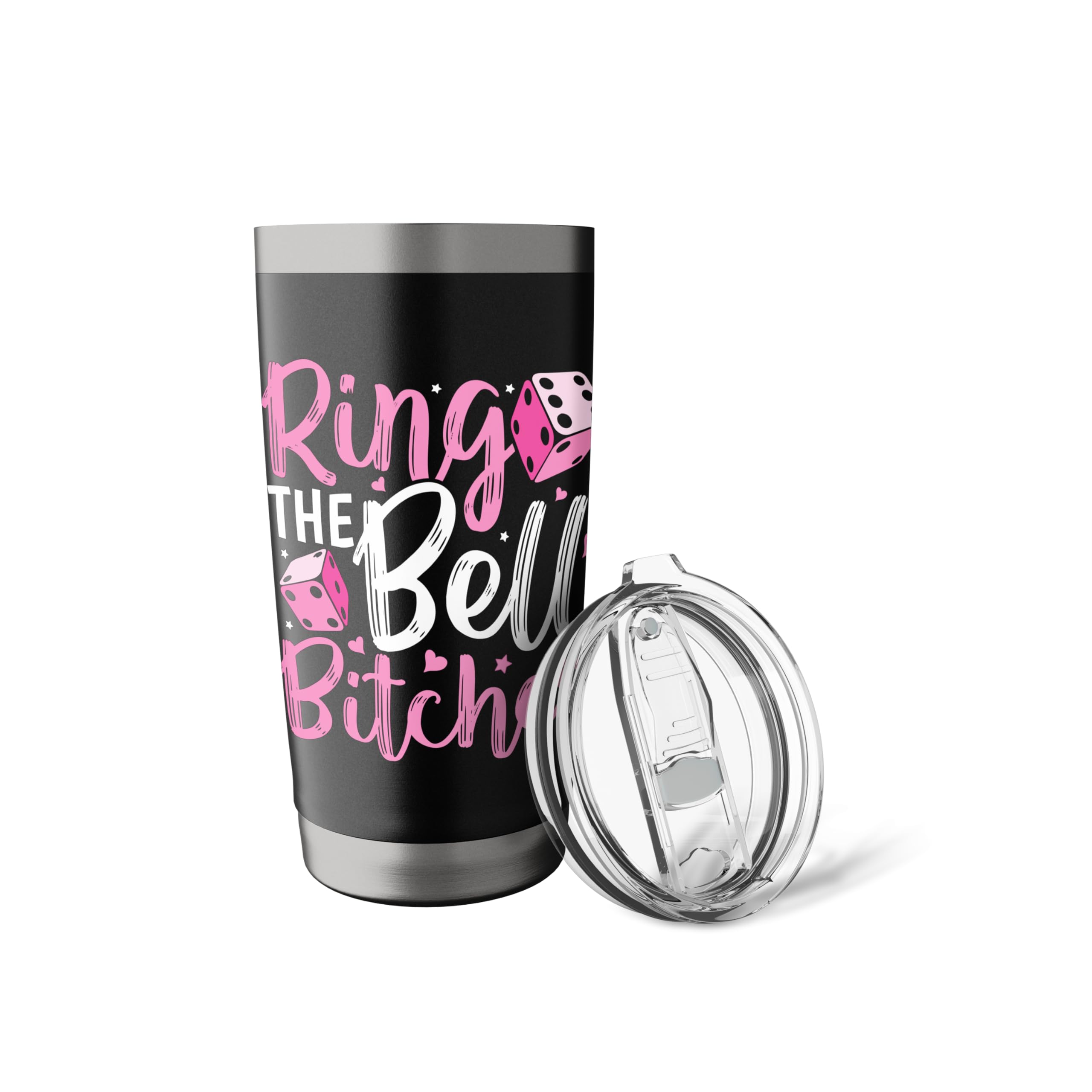 Ring the Bell Bitches Bunco Game Night Funny Bunco Player Stainless Steel Insulated Tumbler