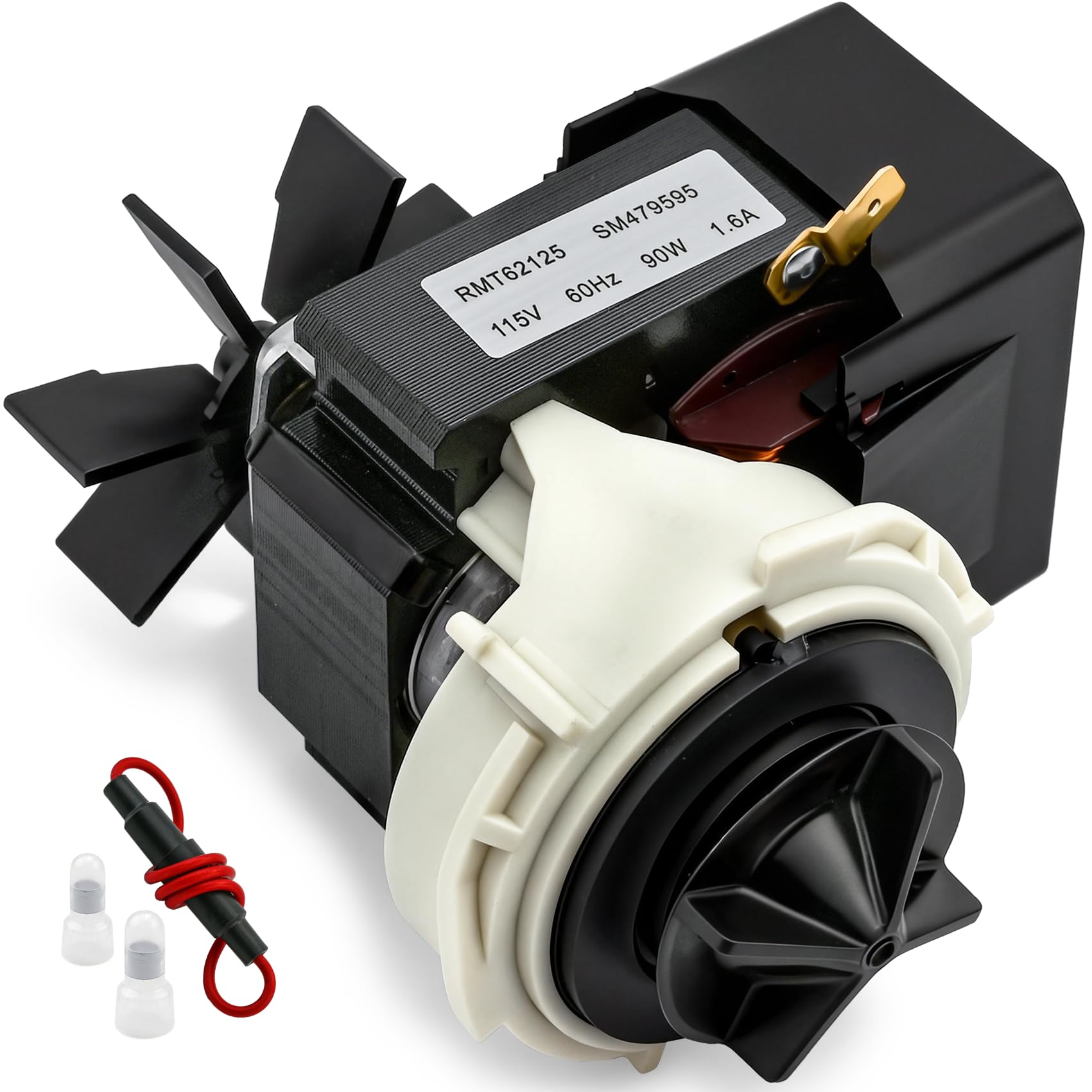 Photo 1 of 479595 Washing Machine Pump and Fuse Compatiable with fisher and paykel Washer gwl11, gwl15, iwl12 etc, drain pump 420325P replace SM479595, RMT62125, 426375P, 479585, 4547072, AP6791227, PD000566711