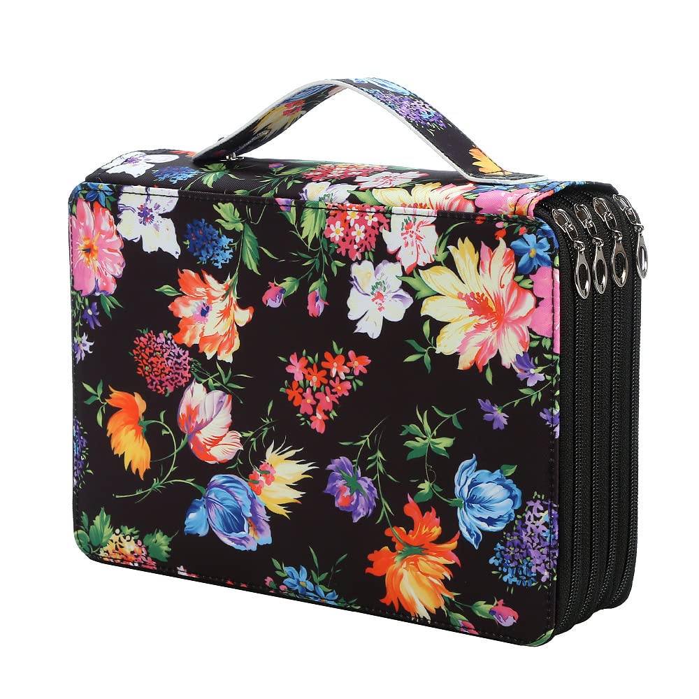 200 Slots Colored Pencil Case Organizer, 4 Layer Bag