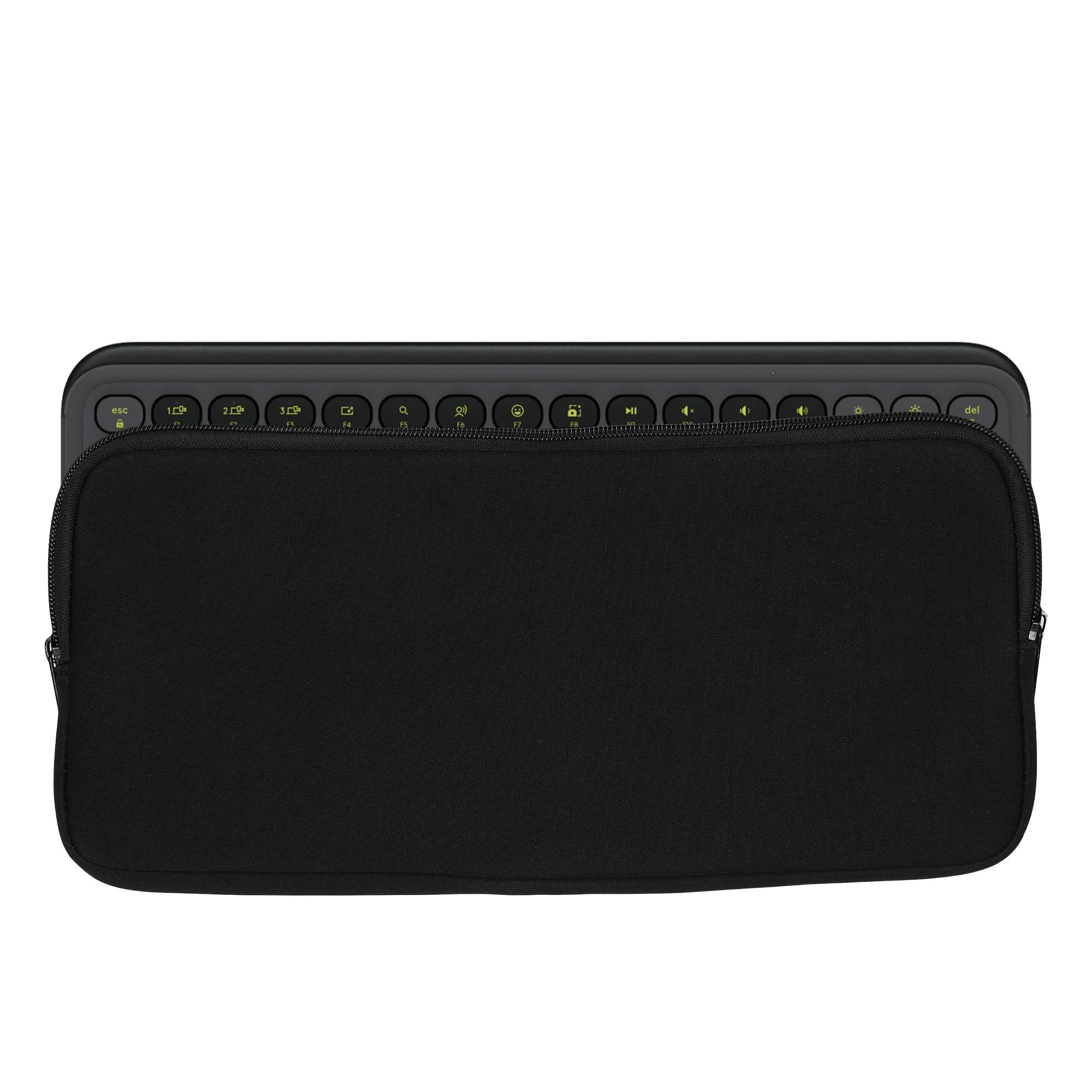 kwmobile Etui na bezprzewodową klawiaturę kompatybilne z Logitech Pop Icon Keys - Pokrowiec na klawiaturę do laptopa/komputera PC - Pokrowiec na klawiaturę komputerową - Czarny
