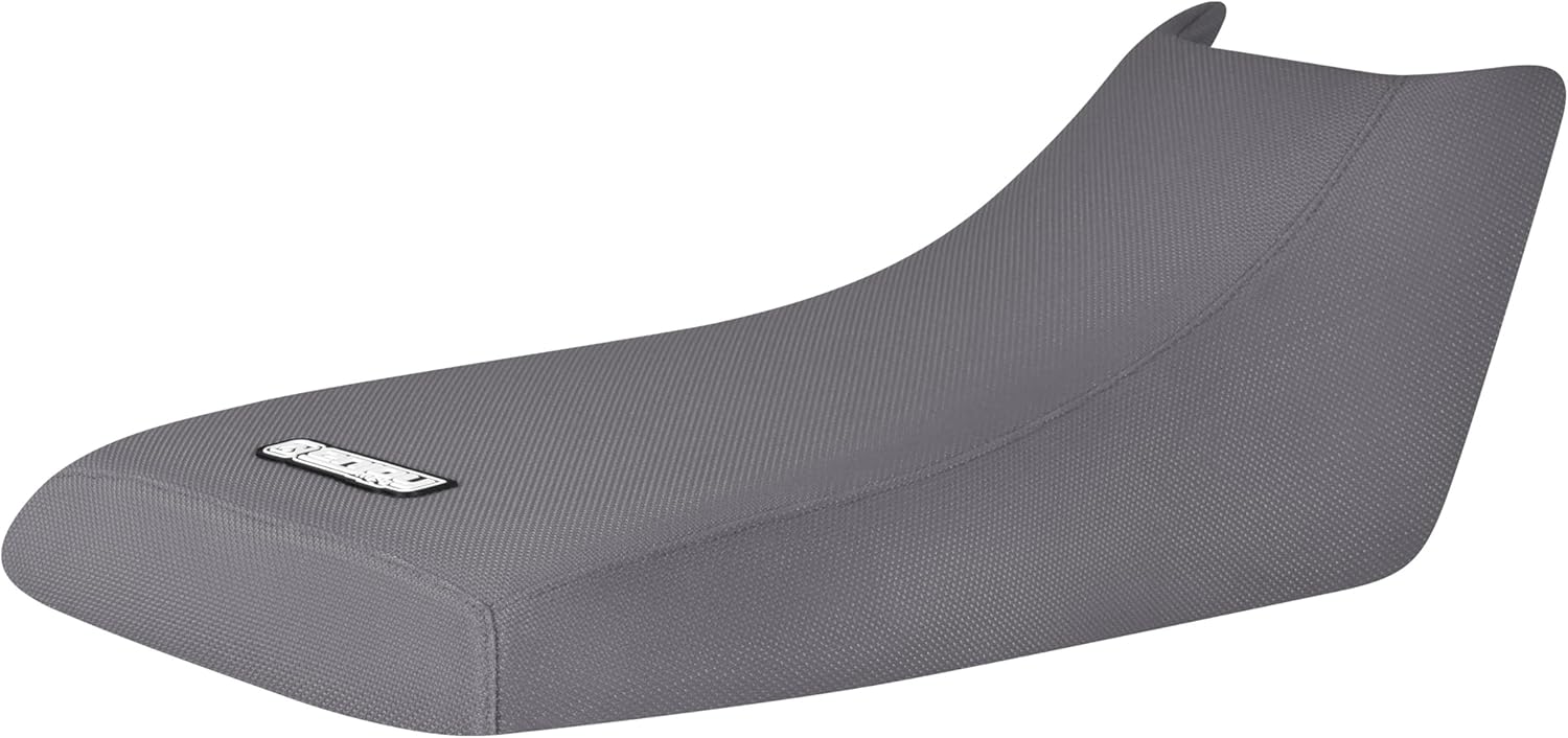 Enjoy Mfg Seat Cover - Compatible with Yamaha 1989-2004 Breeze 125_#496 (All Black with Grey Ribs)