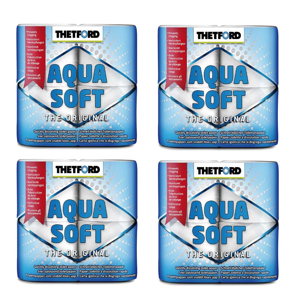 Thetford Acqua Soft - Rollo de papel higiénico químico para caravana (16 unidades)