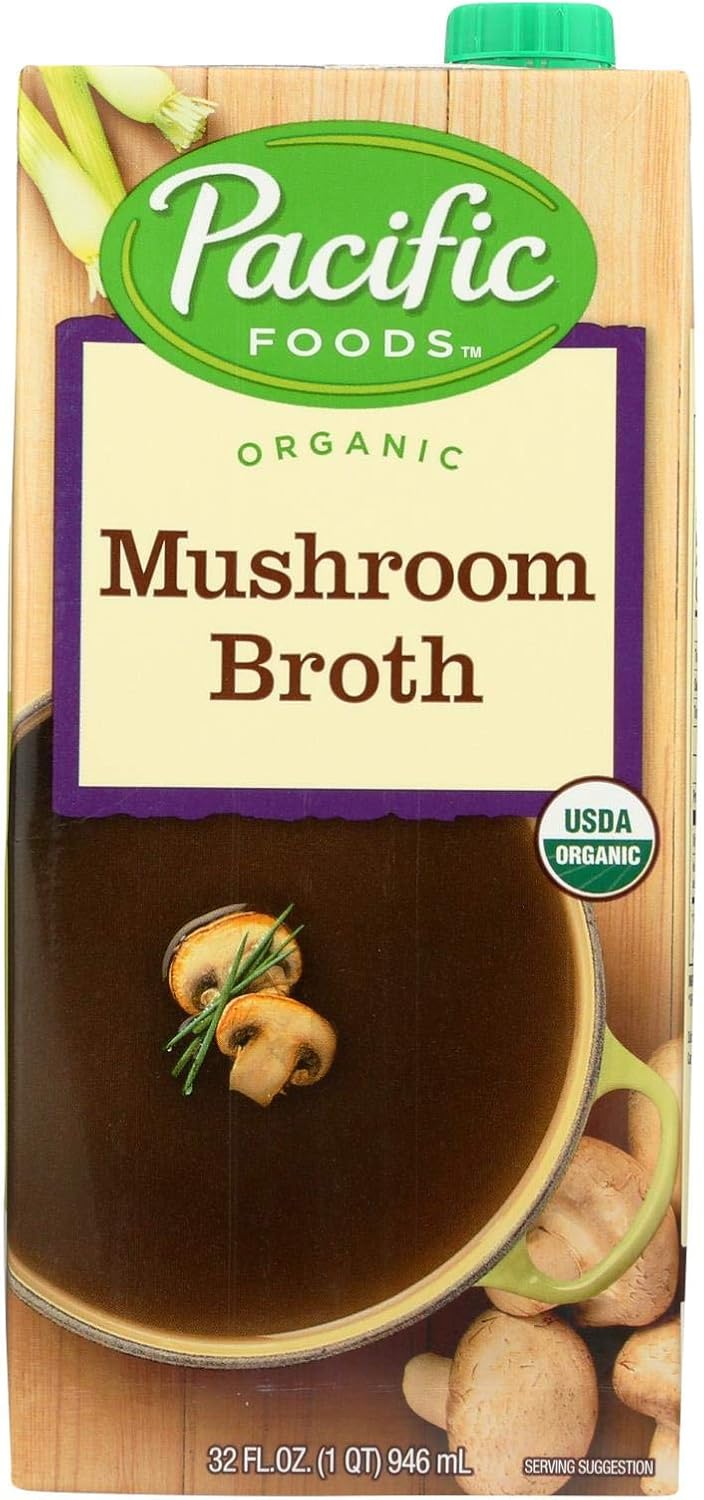 Pacific Natural Foods Mushroom Broth - Organic - Case of 12 - 32 Fl oz.