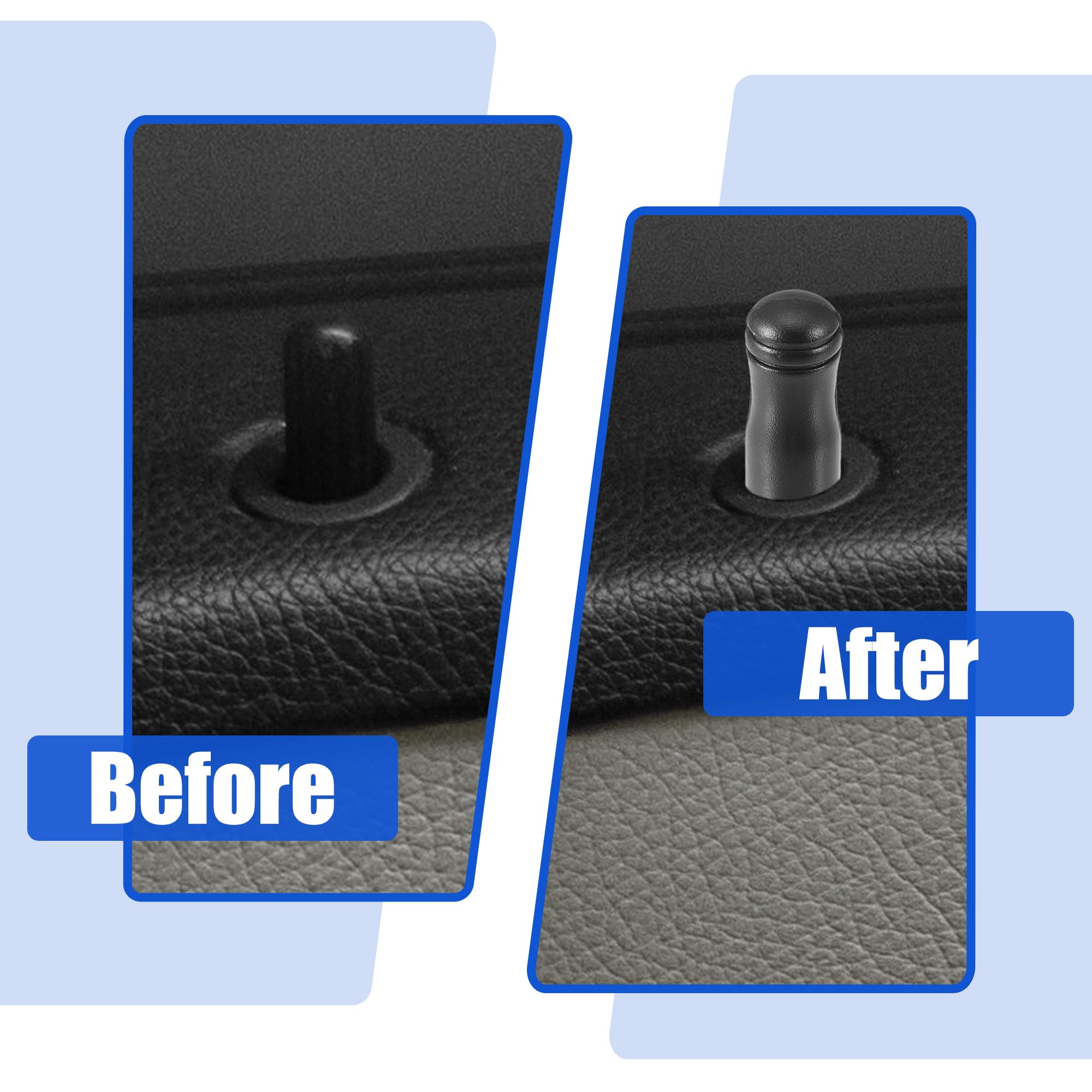 Classic Chevy Door Lock Knobs – Set Of 4 Pull-Up Push-Down Rod Knobs In Light Blue