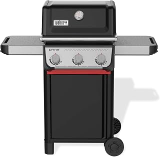 Weber Spirit E-310 3-Burner Propane Gas Grill, Black - Porcelain-Enameled Cast Iron Grates, Snap-Jet Ignition for Even BBQ Cooking