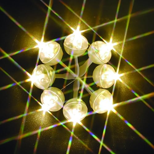 Miniatura 6 de 100 unidslote 100 x blanco cálido redondo LED bola lámpara globo luz largo tiempo de espera para linterna de papel globo luz fiesta boda decoración