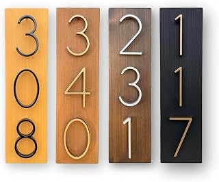House Numbers, Modern House Number Sign, Vertical Address Plaque, Horizontal Address Sign, 5" House Numbers