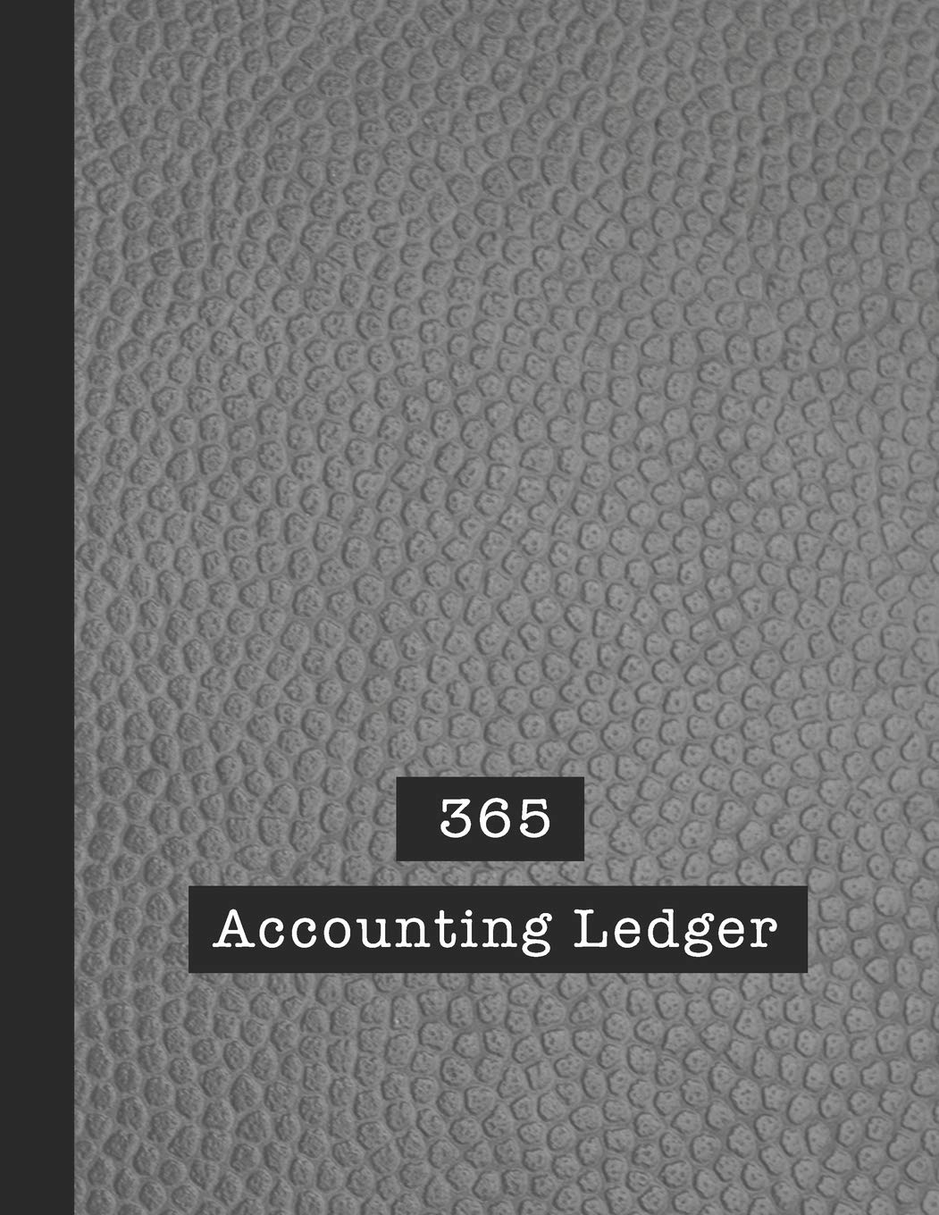 365 Accounting Ledger: Basic accounts ledger for business - The large record book to keep track of all your financial records quickly and easily - Gray leather effect cover