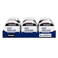 Neutrogena Deep Moisture Crema per il Corpo 6x200 ml, crema idratante non grassa con