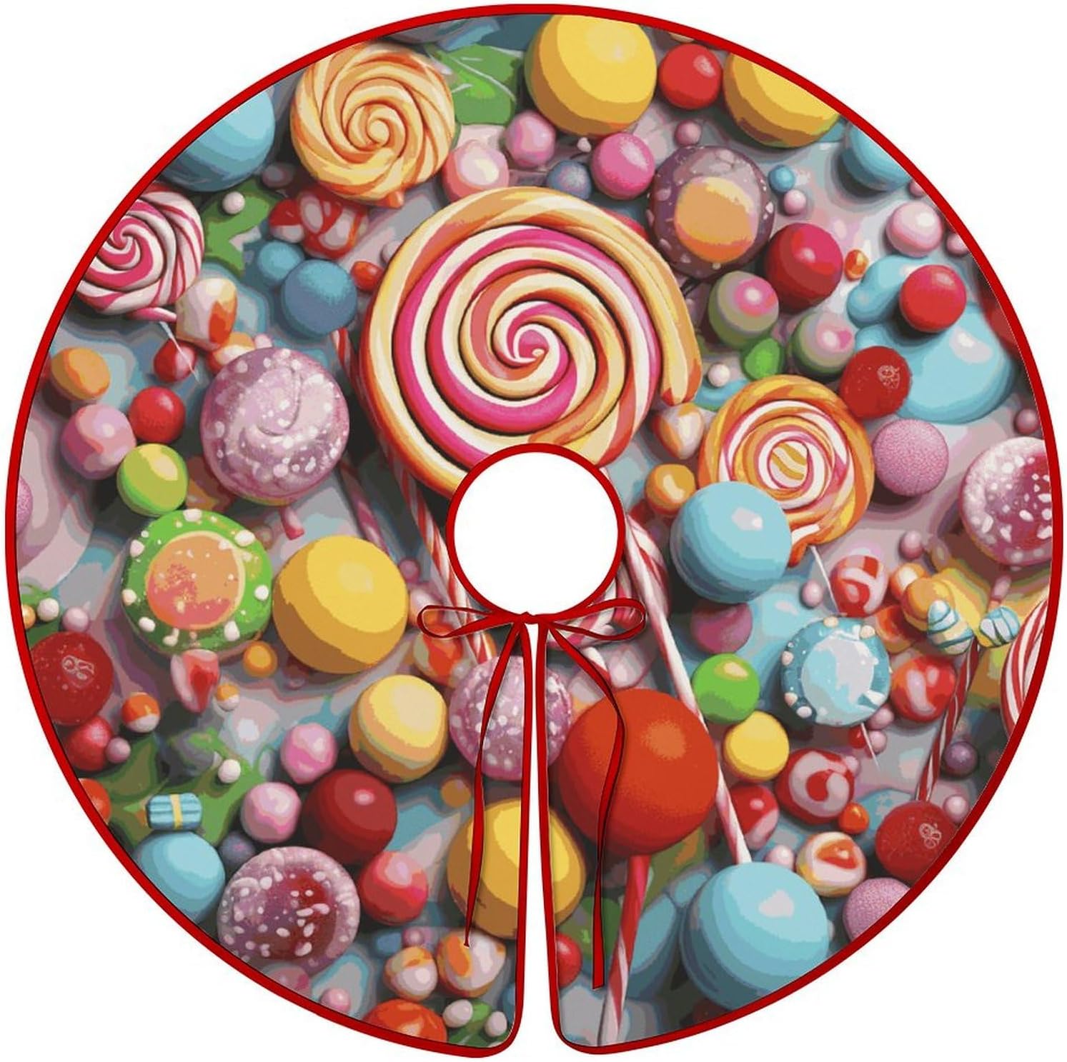 Christmas Tree SkirtCandyclassic Fashion Tree Skirt Painted Multifunctional Christmas Tree Skirt