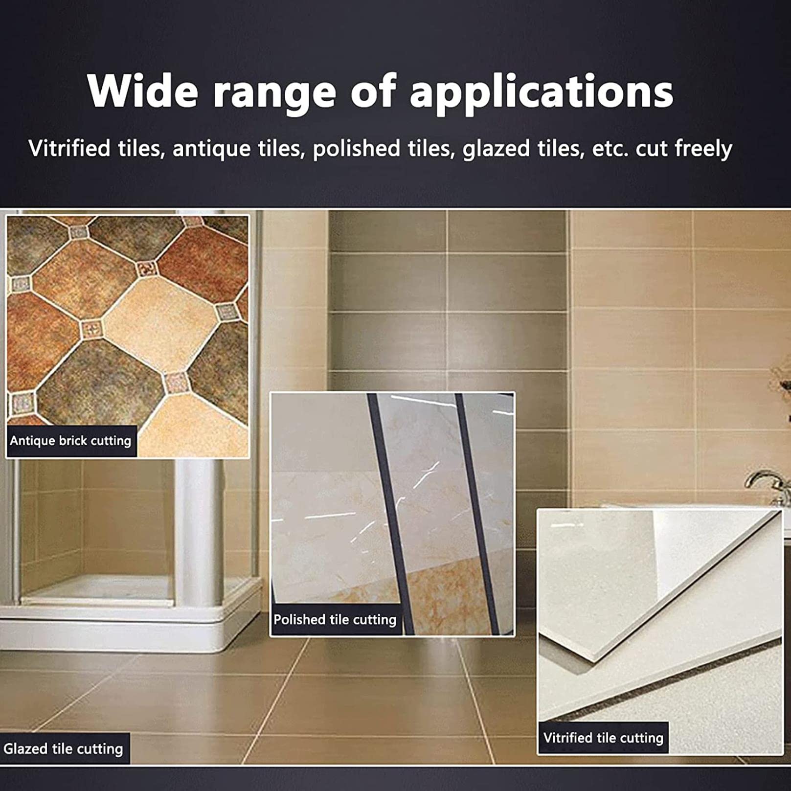 Cortador manual de azulejos, riel único de 1000 mm con posicionamiento láser preciso, herramienta de corte de azulejos para azulejos de cerámica y porcelana