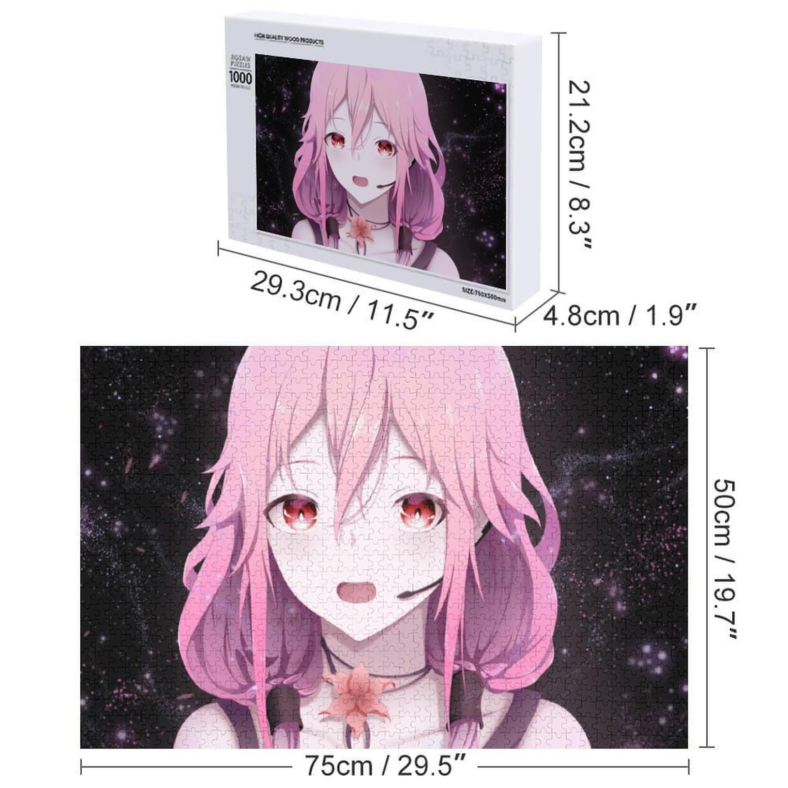 ギルティクラウン 楪いのり　ジグソーパズル　300ピース　グッズ　アイテム Amazon.co.jp: ジグソーパズル ギルティクラウン 楪いのり 1000/500