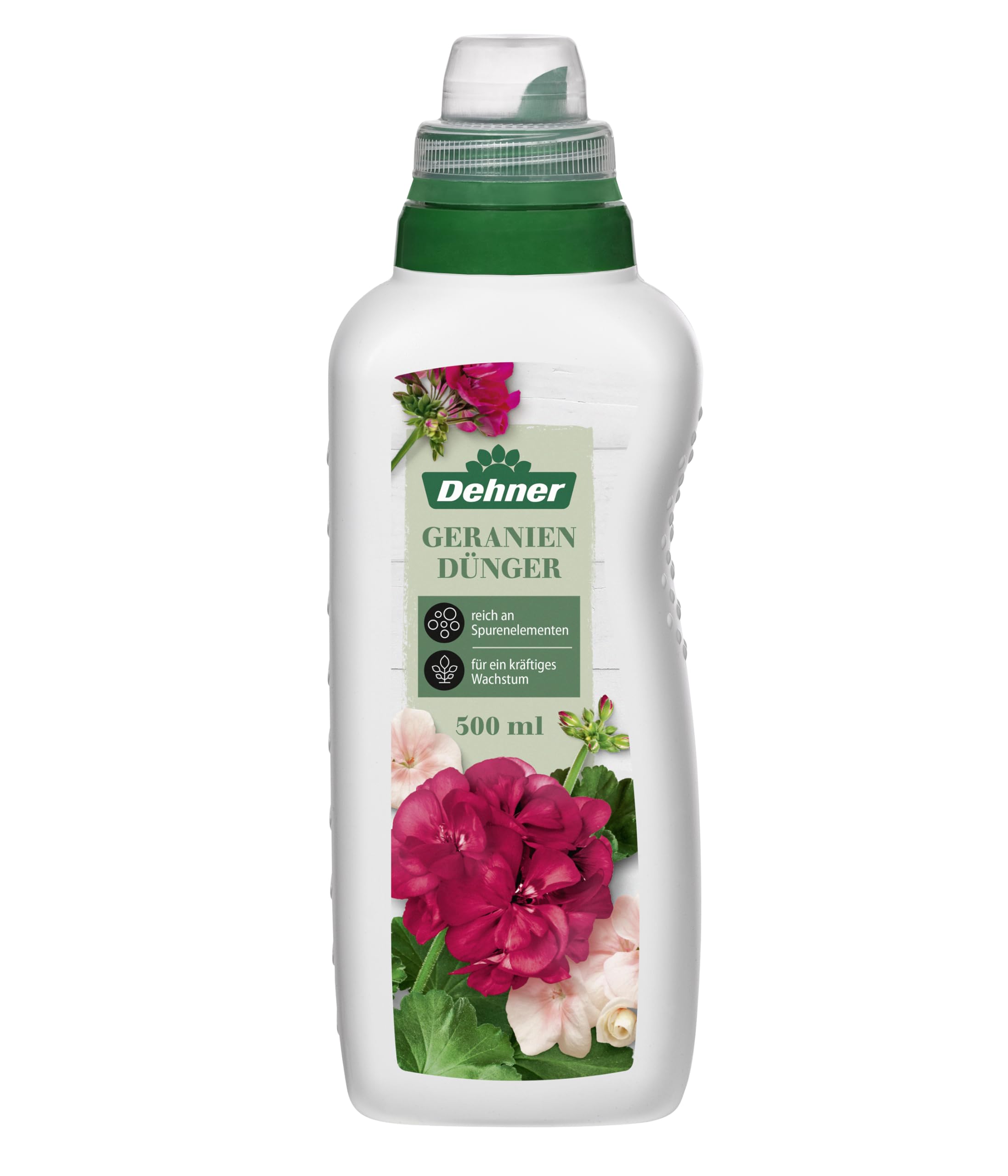 Dehner Geraniendnger, hochwertiger Flssigdnger, Dnger fr Geranien,  organischer NPK-Dnger, mit Spurennhrstoffen, 500 ml, fr ca. 50 l, bunt :  Amazon.de: Garten