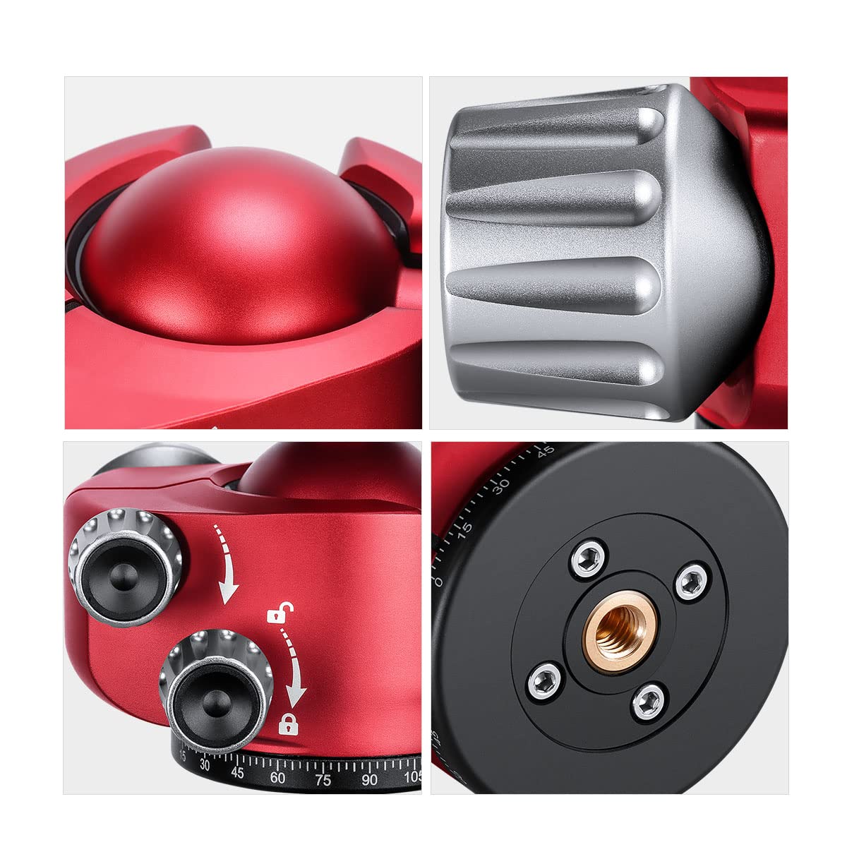 Amazon | Leofoto レオフォト LS-365C+LH-47 (RD) レンジャーシリーズ 