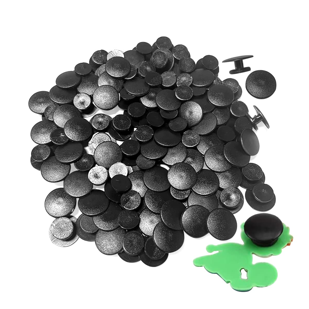 100PCS Buckle Plastic Button,Shoe Charm Buttons,Wristband Charm Backs,DIY Shoes Buttons Charm Accessories for Kids