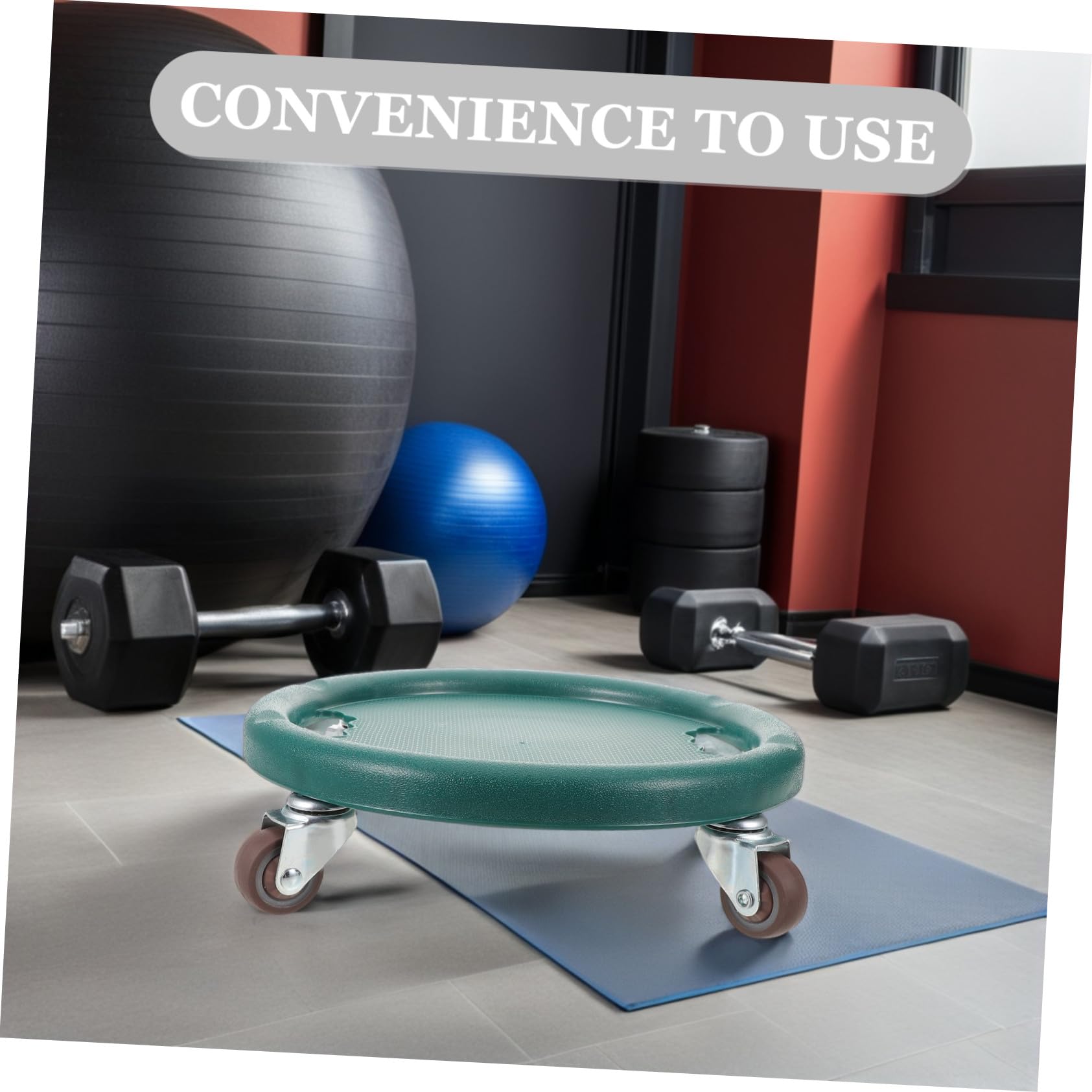 Disco Fitness Addominale Ruote Stabile con Ruote Omnidirezionali per Allenamento Core e Tonificazione Completa Corpo Attrezzo Portatile per Esercizi Addominali e Potenziamento