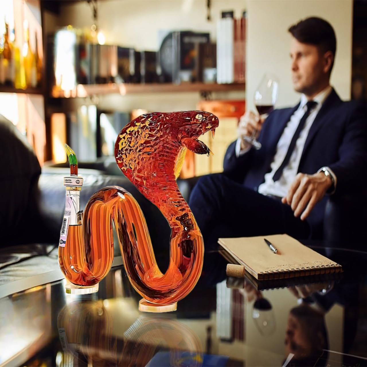 Decantador de Vino Whisky Botella Cristal Regalo Original Hombre Calaveras Aireador Vino Wine Carafe Decanter de Jarra