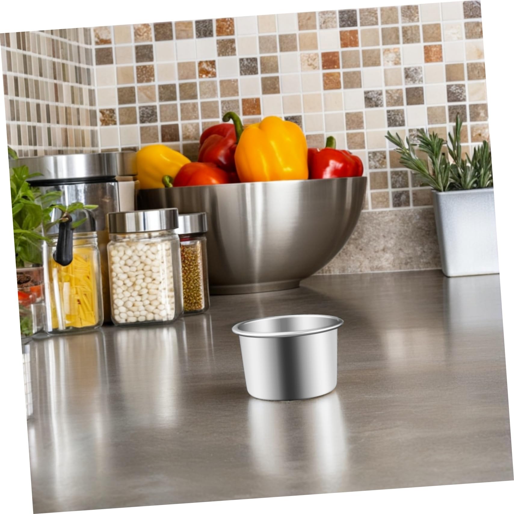 OUNONA 4Pcs Small Round Cake Pans Removable Bottom Aluminum Alloy Baking Molds for Cakes Cheese Cakes and Mousse Cakes for Home and Bakery Use