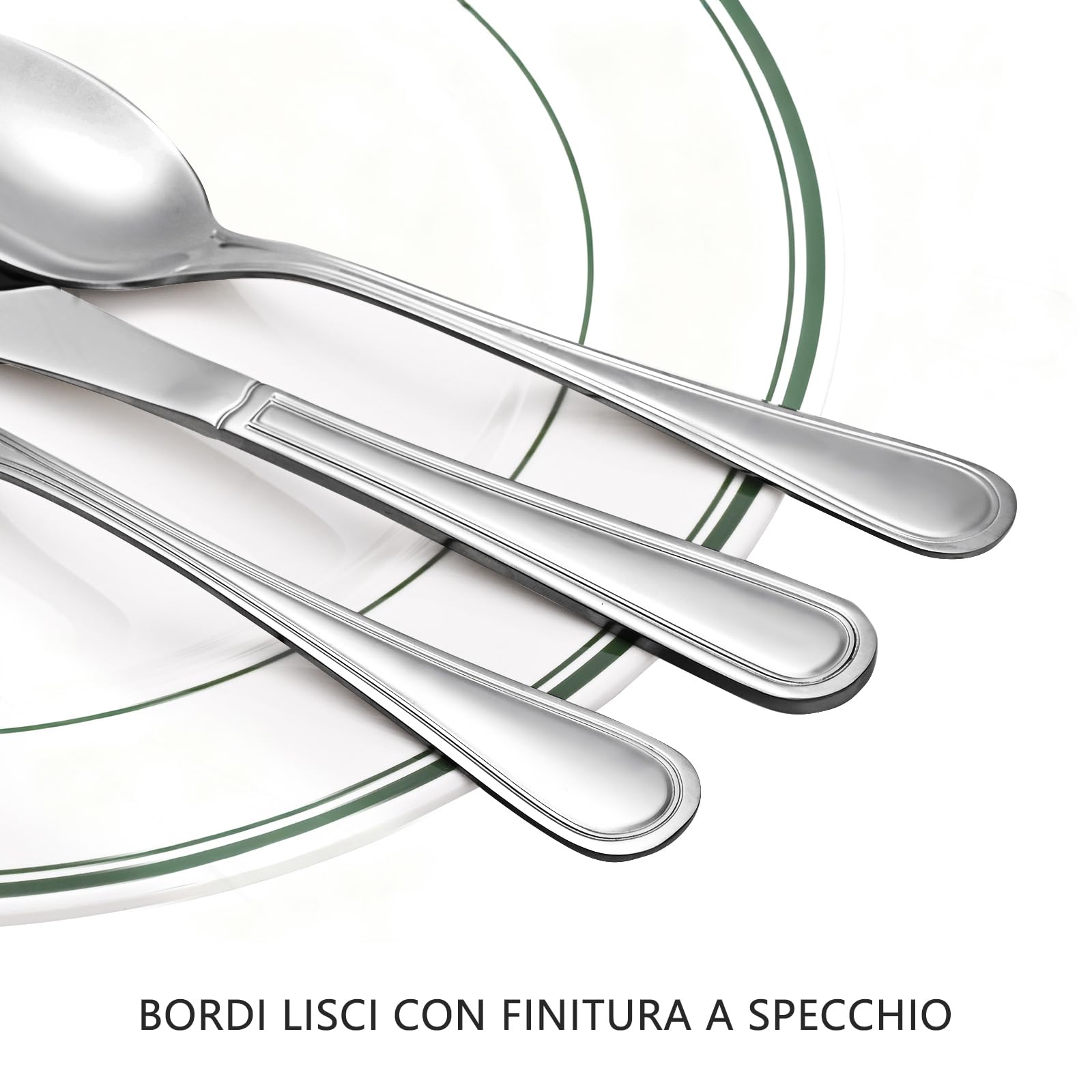 Set di posate da viaggio portatile, con cucchiaio, forchetta e coltello da tavola in acciaio inox. Valigetta portaposate da portare al lavoro,in viaggio e in campeggio. Posate portatili riutilizzabile