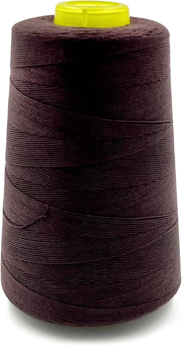 Tortoise UV Resistant High Strength Polyester Thread for Upholstery Human Hair Sewing Thread Weaving Thread 1000 Yards Color Black