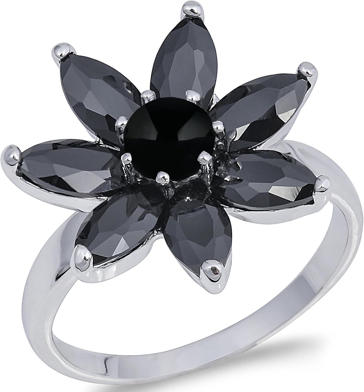 CHOOSE YOUR COLOR Sterling Silver Round Ring