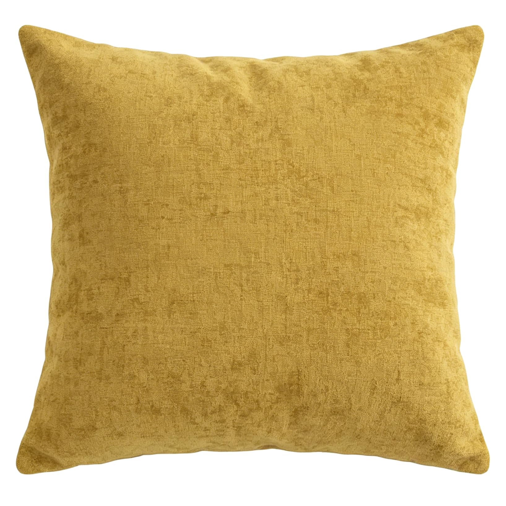 Yimafaner Yellow Decor Cushion, Throw Pillow Cover with Core for Sofa Chair Couch, 45 * 45cm