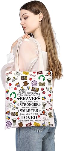 Miniatura 5 de WSNANG Willy - Bolsa de viaje reutilizable con diseño de Wonk de chocolate, regalo para fanáticos de Wonk, regalo para amantes musicales