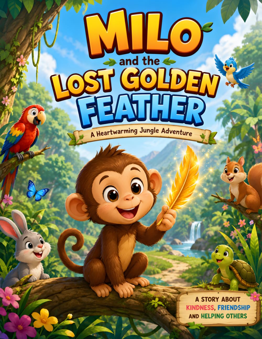 Milo and the Lost Golden Feather: A Heartwarming Jungle Adventure About Kindness, Friendship, and Helping Others for Kids Ages 4–8