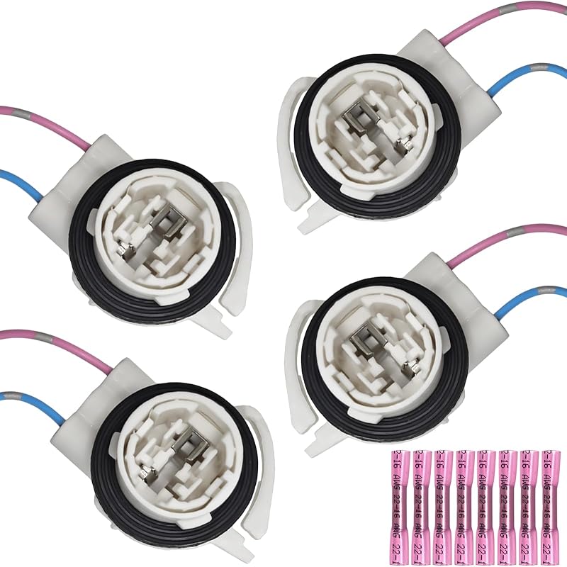 Soquete de lâmpada com chicote elétrico Formiden para 4114, 4157 e 3157 – Kit com 4 unidades