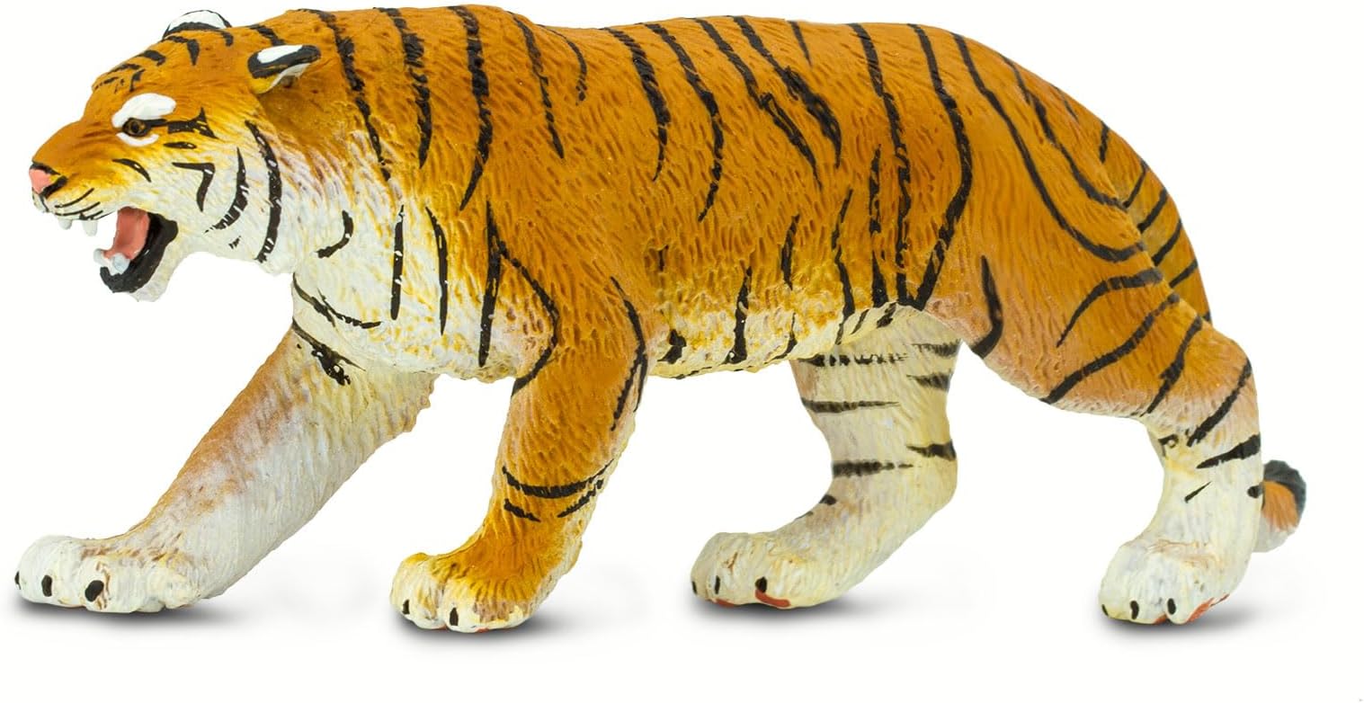 Safari Ltd. Bengal Tiger Toy Figurine - Realistic, Hand-Painted 6" Model Figure - Safe, Educational Toy for Boys, Girls & Kids Ages 3+