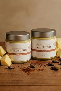 Cocoa Butter Cold Pressed Raw Unprocessed Grade 1 Quality 100% Raw Virgin Cacao Butter 100g 2 Pieces