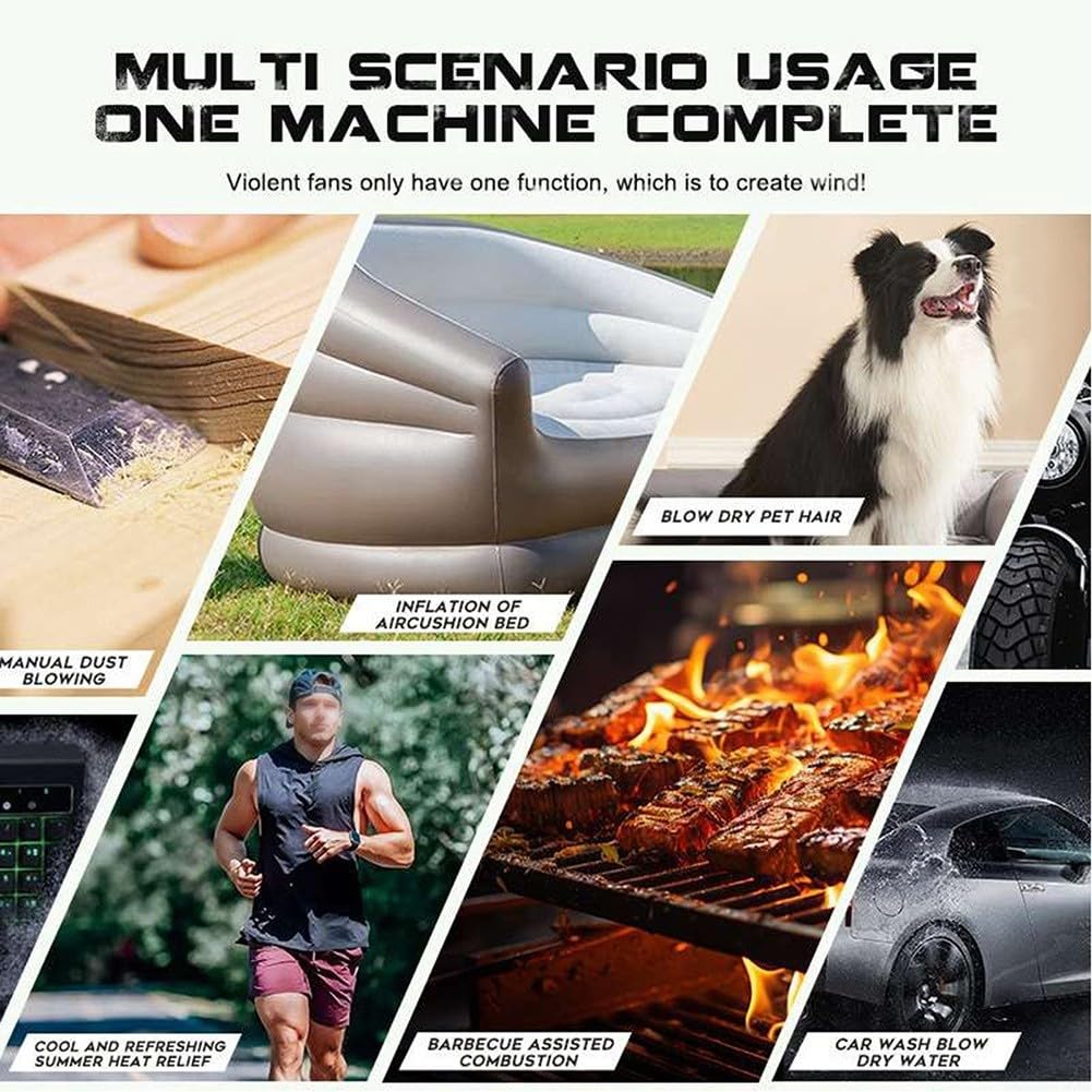 Elettrico per mini Jet Blower 130000 RPM Spray ad aria compressa con 3000 mAh per batteria, soffietto multifunzione per tastiera PC, fotocamera, auto, interni ed esterni, per