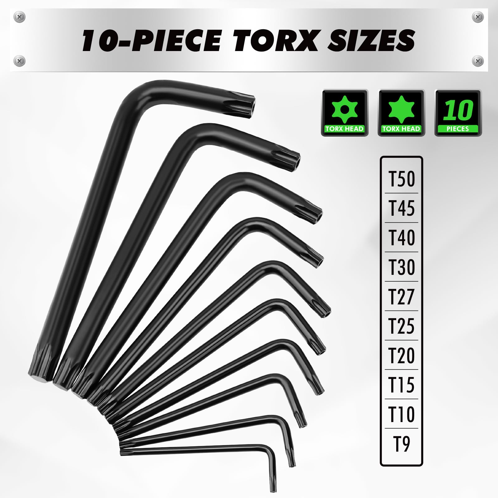 41-Piece Hex Key Allen Wrench Set, Allen Key with Ergonomic Torque