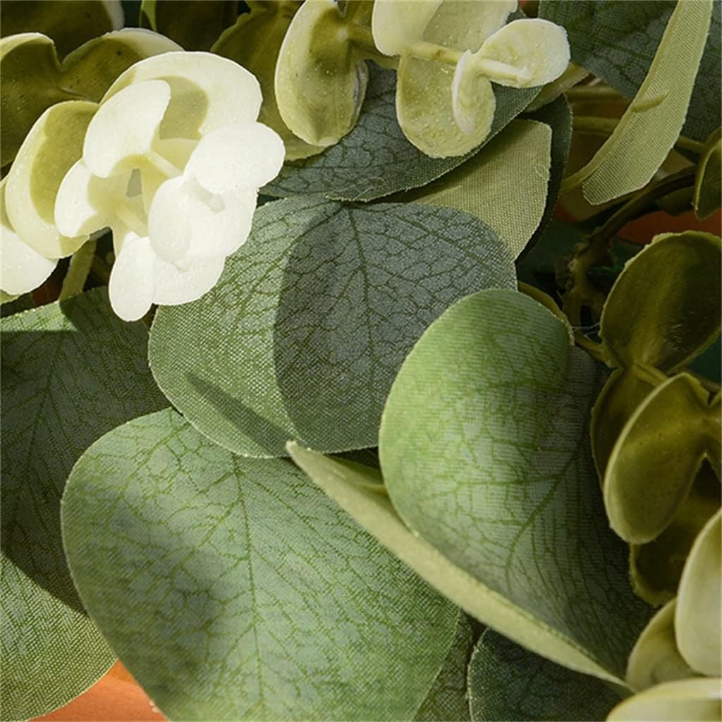 ASXDCP ドアと窓の装飾フラワーリースシミュレーションのゴールドコイン草リング家の装飾 ASXDCP シルクフラワーリースドアリング結婚式の装飾リビングルームの装飾  秋・冬リース「深まりゆく錦秋のカラーリース」アートフラワー ＃玄関ドア飾り ＃室内インテリア ...