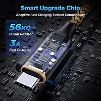 Vista 2 de etguuds Cable USB a USB C de 2 pies, paquete de 2 cables de carga USB A a tipo C de carga rápida para Samsung Galaxy A17 A16 A15 A26 A36 A56, S25