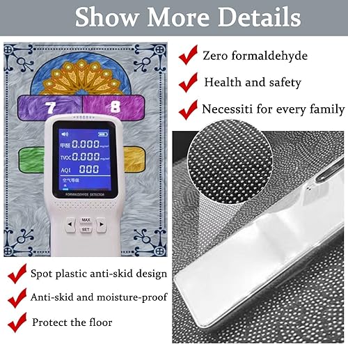 Miniatura 4 de KEBEXXY Hopscotch - Alfombra de juego para niños para sala de juegos divertida alfombra educativa y alfombras de área alfombra antideslizante para