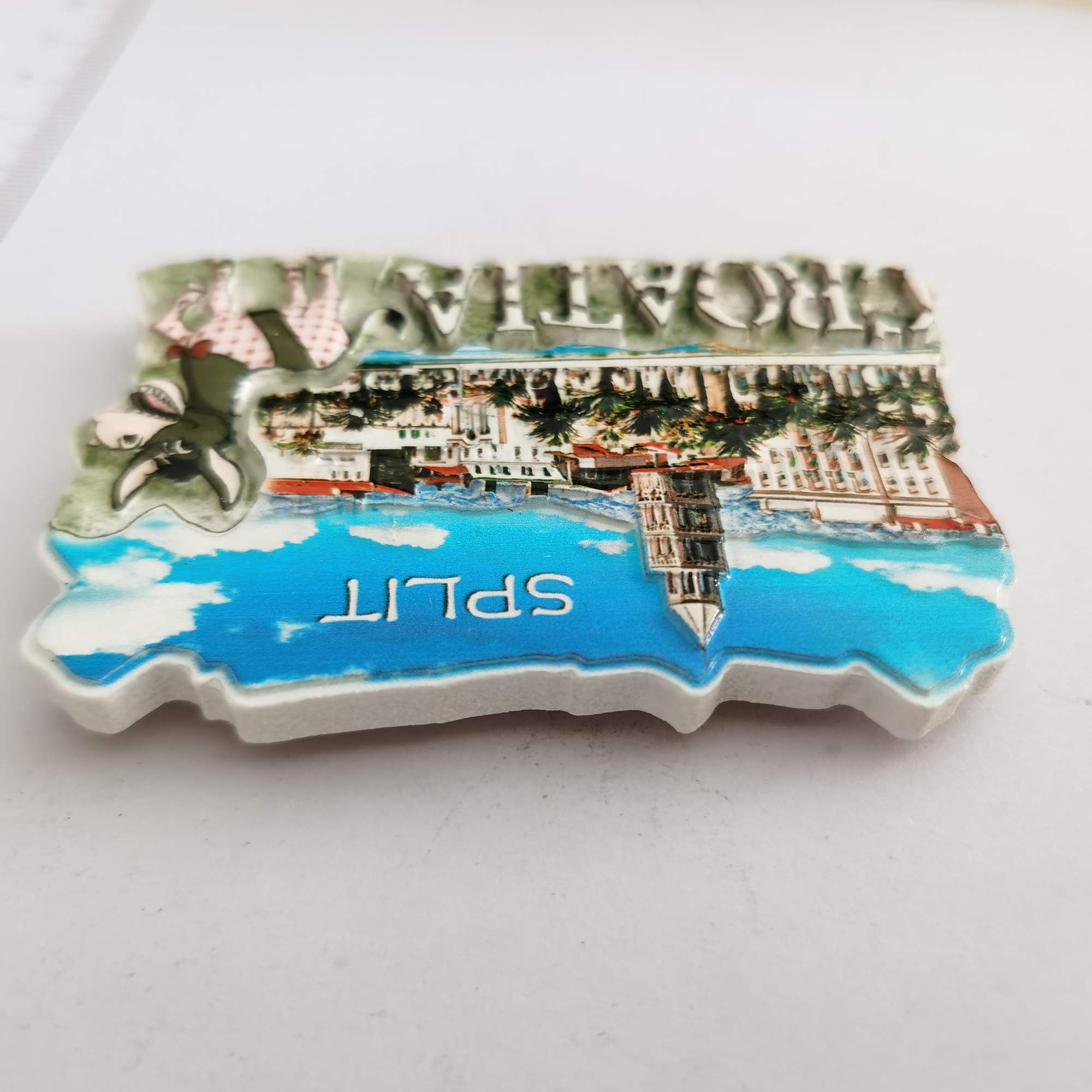 Magnete Frigorifero 3D Croazia - Souvenir Viaggio In Resina, Mappa In Rilievo, Decorazione Casa 7x7 Cm - 4