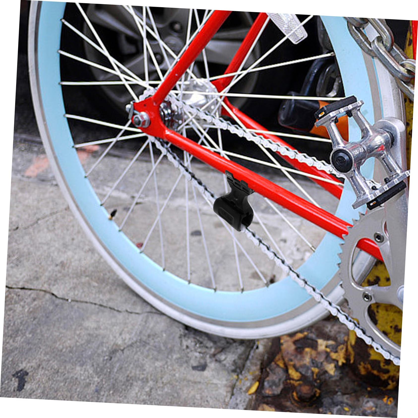 Abaodam Tendeur De Chaîne Guide De Chaîne Montagne Protecteur De Chaîne Tendeur Guide Chaine Matériel De Montage De Vélo Tendeur pour Chute De Chaîne Tendeur VTT Plastique Black